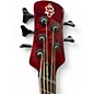 Used Spector NS Dimension 5 Inferno Red Electric Bass Guitar