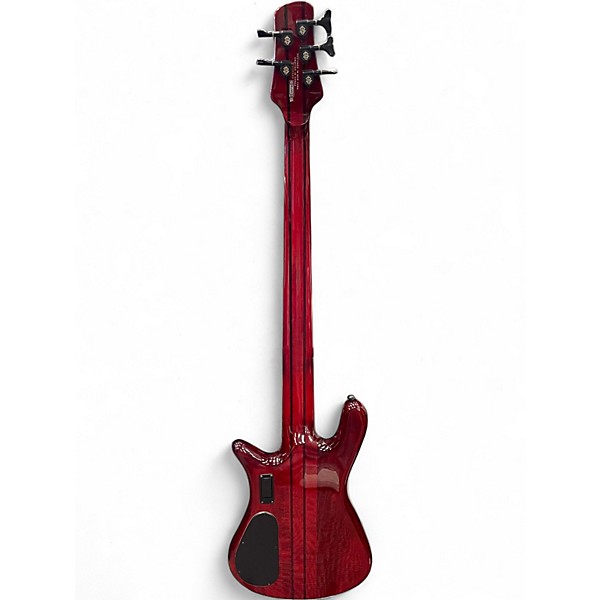 Used Spector NS Dimension 5 Inferno Red Electric Bass Guitar