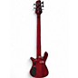 Used Spector NS Dimension 5 Inferno Red Electric Bass Guitar