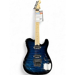 Used Charvel Pro Mod San Dimas HH FR QM Trans Blue Burst Solid Body Electric Guitar