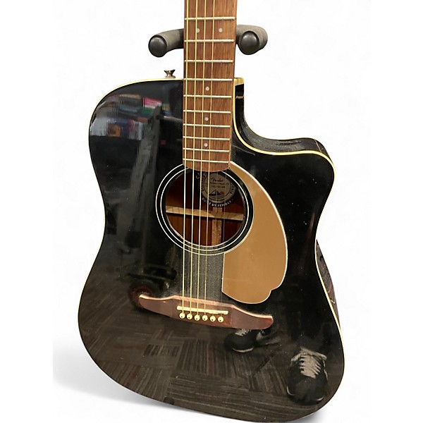 Used Fender Redondo Black Acoustic Electric Guitar Black