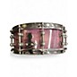 Used Custom Built 5.5X14 CCW Solid Stave Maple Shell Trans Purple Drum
