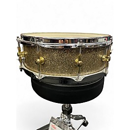 Used Custom Built 5X14 KELLER 8-PLY MAPLE GINGER GLASS GLITTER Drum