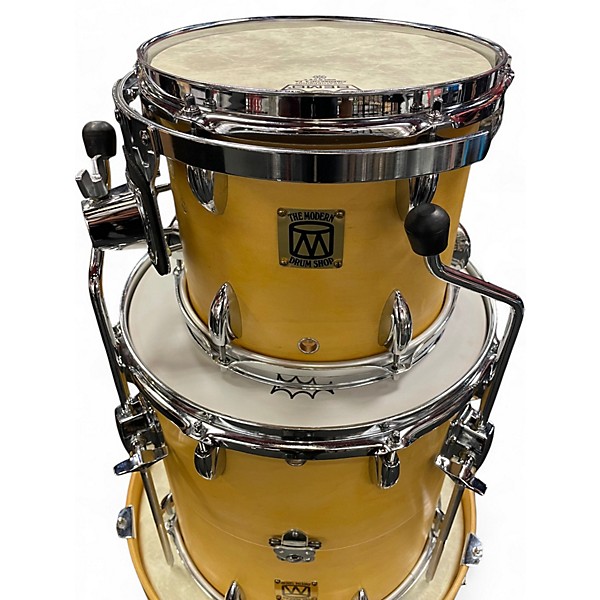 Used Modern Drumshop Nyc 3 Piece MAPLE SHELL BOP Natural Drum Kit