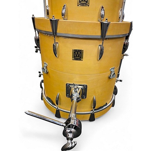 Used Modern Drumshop Nyc 3 Piece MAPLE SHELL BOP Natural Drum Kit