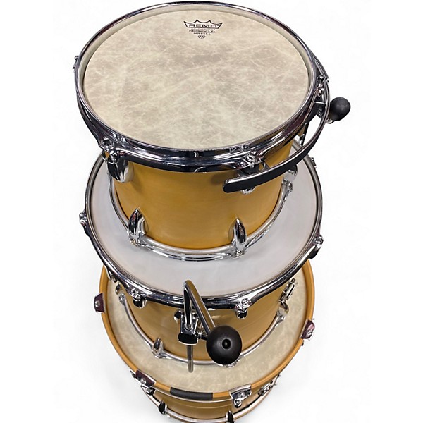 Used Modern Drumshop Nyc 3 Piece MAPLE SHELL BOP Natural Drum Kit