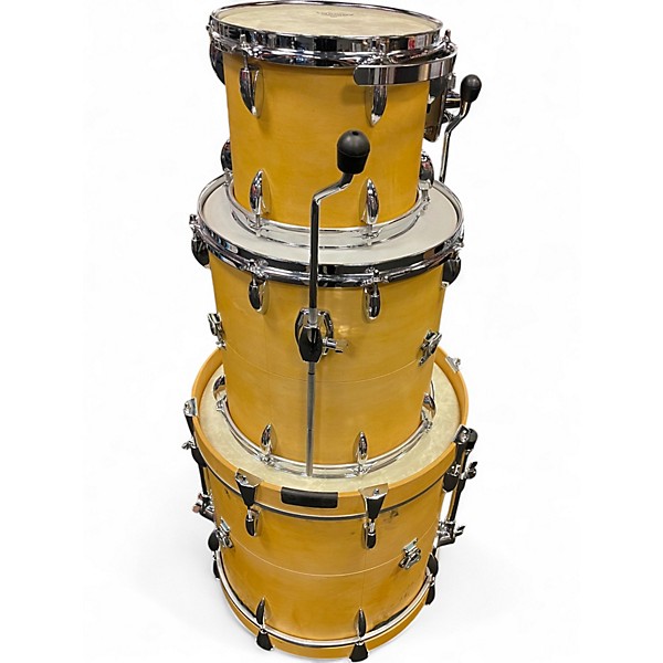 Used Modern Drumshop Nyc 3 Piece MAPLE SHELL BOP Natural Drum Kit