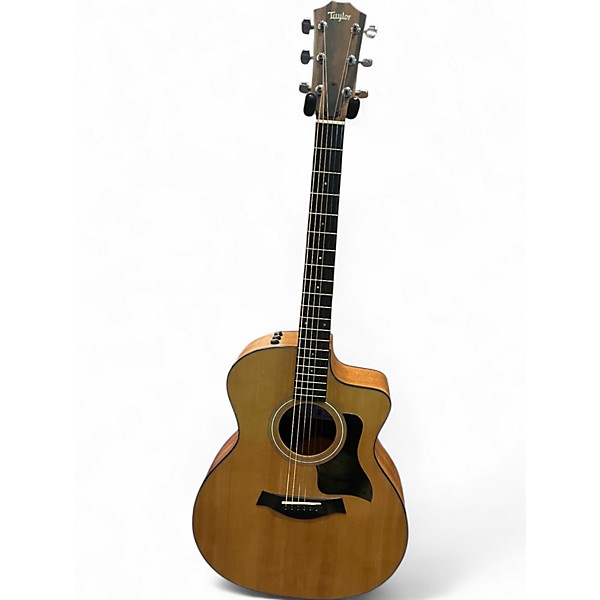 Used Taylor 114CE Natural Acoustic Electric Guitar Natural