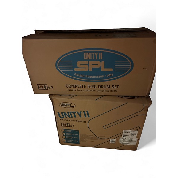 Used SPL 5 Piece Unity II Desert Red Sparkle Drum Kit