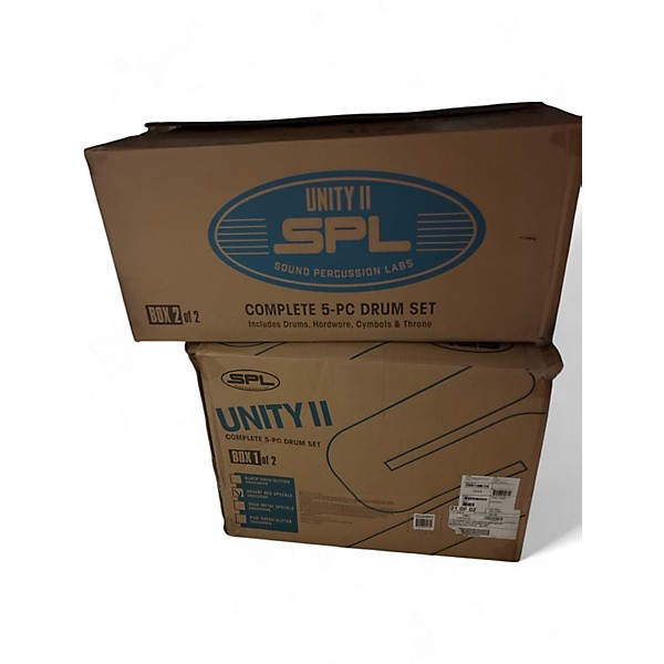 Used SPL 5 Piece Unity II Desert Red Sparkle Drum Kit