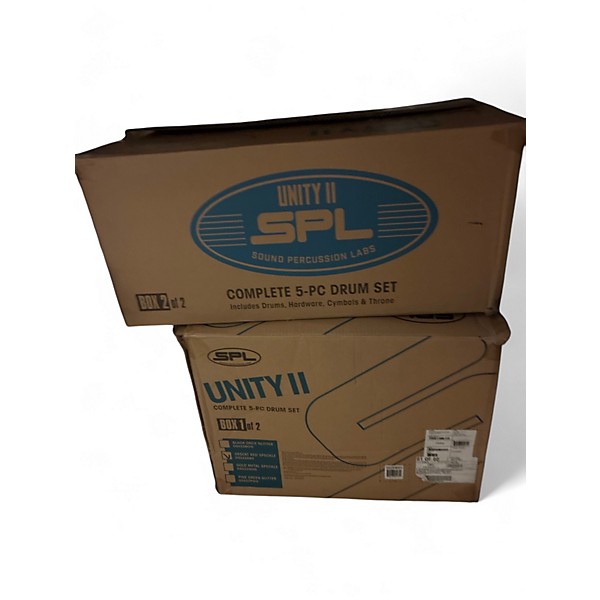 Used SPL 5 Piece Unity II Desert Red Sparkle Drum Kit