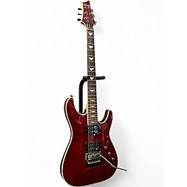 Used Schecter Guitar Research Omen Extreme 6 Floyd Rose Black Cherry Solid Body Electric Guitar