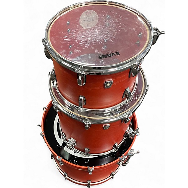 Used Ludwig 3 Piece Keystone Red Oak Drum Kit