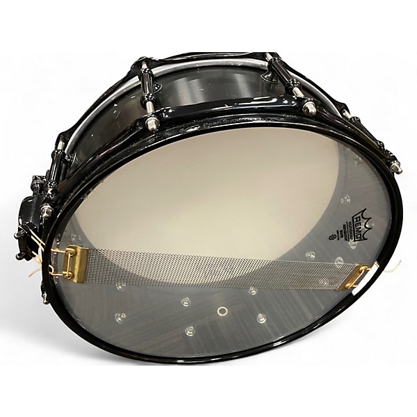 Used Pearl 14X5 Ultracast Snare Drum Satin Black Drum
