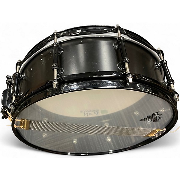 Used Pearl 14X5 Ultracast Snare Drum Satin Black Drum