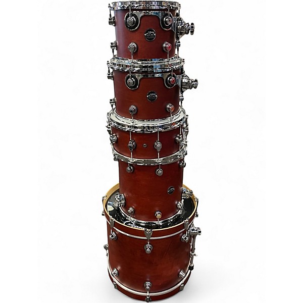 Used DW 5 Piece Performance Series Tobacco Drum Kit