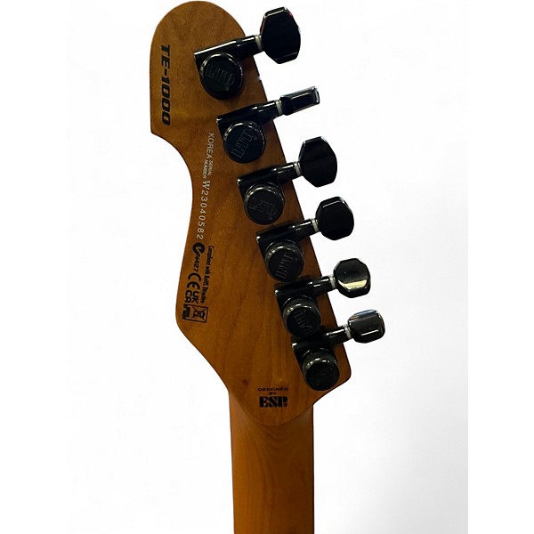 Used 2023 ESP LTD TE-1000 Black Solid Body Electric Guitar