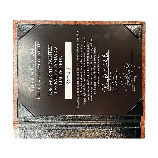 Used 2018 Gibson Tom Murphy Painted Les Paul Standard R8 - Wildwood Spec Figured Maple  Solid Body Electric Guitar