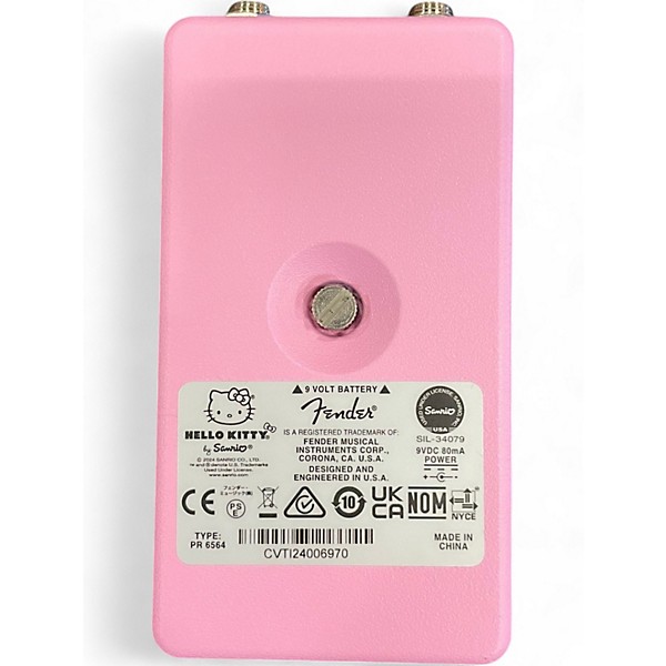 Used Fender Hello Kitty Fuzz Effect Pedal
