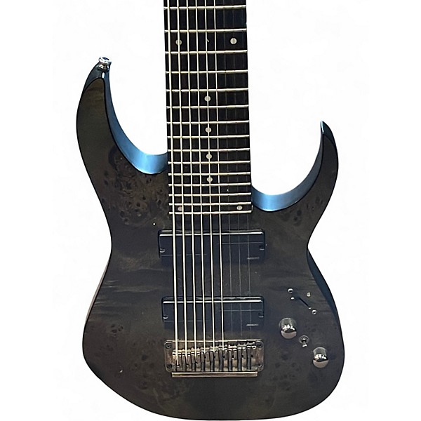 Used Ibanez RG9PB BLACK BURL Solid Body Electric Guitar
