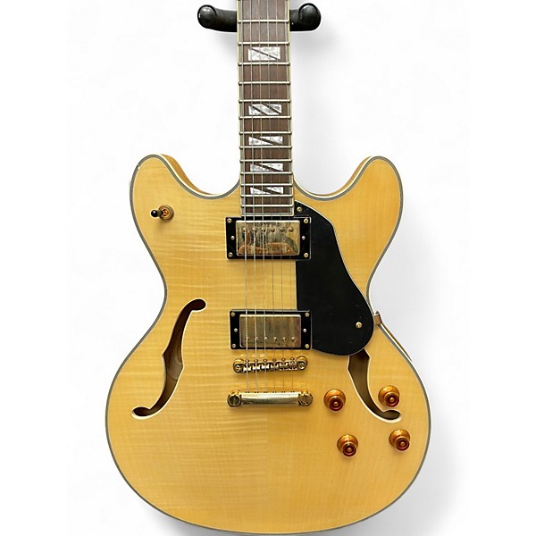 Used Washburn HB35 Natural Hollow Body Electric Guitar