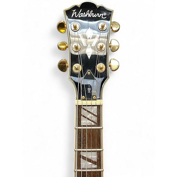 Used Washburn HB35 Natural Hollow Body Electric Guitar