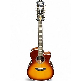 Used D'Angelico PREMIER FULTON 2 Color Sunburst 12 String Acoustic Electric Guitar