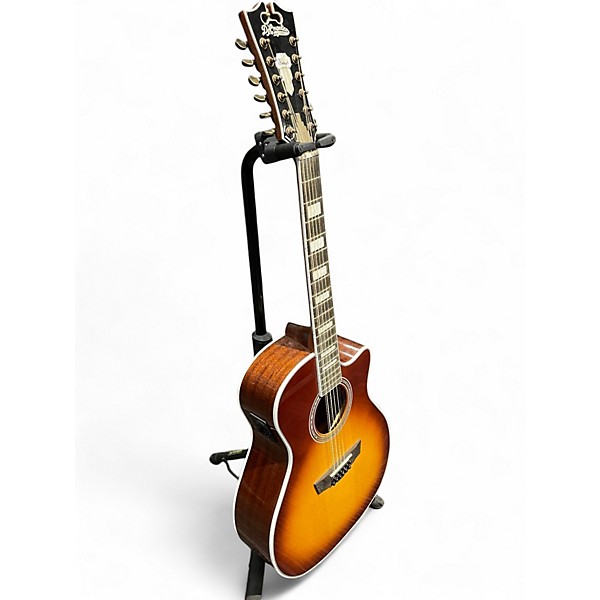 Used D'Angelico PREMIER FULTON 2 Color Sunburst 12 String Acoustic Electric Guitar
