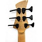 Used Prat 6 String Fretless Natural Electric Bass Guitar