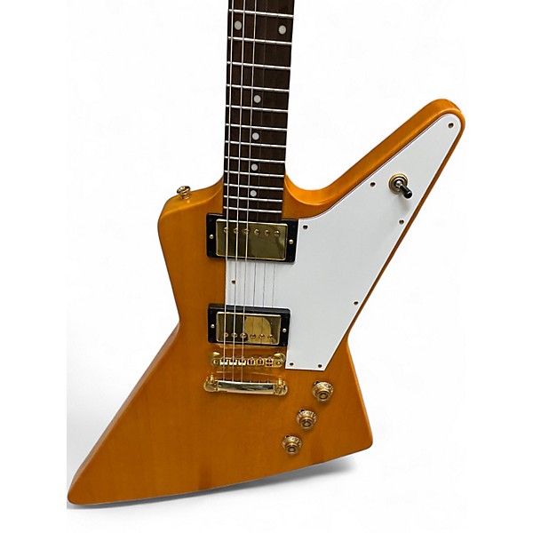 Used Epiphone Korina 1958 Explorer Natural Solid Body Electric Guitar