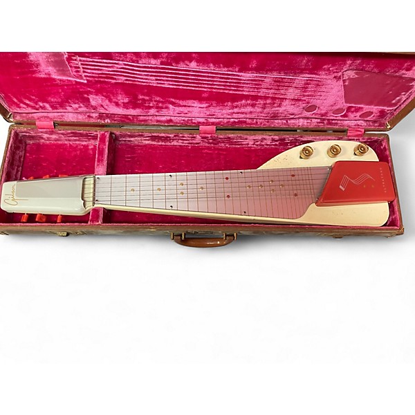 Vintage 1940s Gibson BR-1 ULTRATONE LAP STEEL OHSC WHITE Lap Steel
