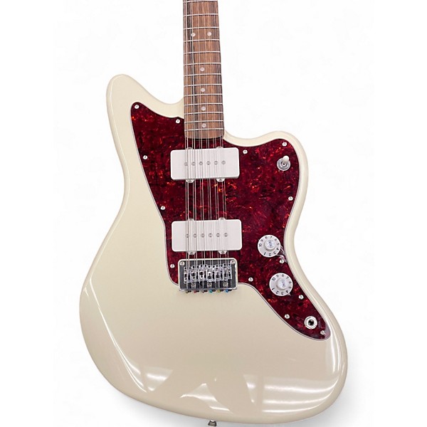 Used Squier Paranormal Jazzmaster XII Olympic White Solid Body Electric Guitar
