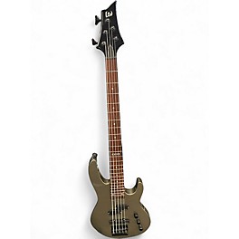 Used Ltd B-55 Metallic Gold Electric Bass Guitar