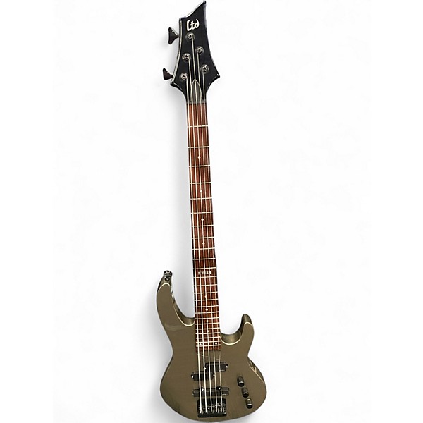 Used Ltd B-55 Metallic Gold Electric Bass Guitar