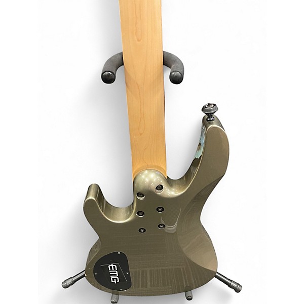Used Ltd B-55 Metallic Gold Electric Bass Guitar