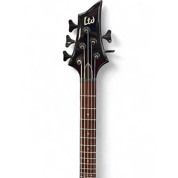 Used Ltd B-55 Metallic Gold Electric Bass Guitar