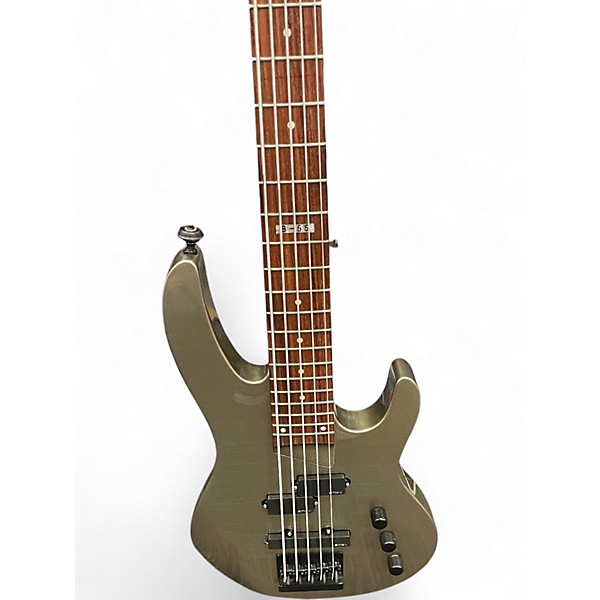 Used Ltd B-55 Metallic Gold Electric Bass Guitar