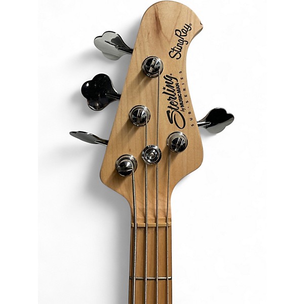 Used Sterling by Music Man Sting Ray 4 String Black Electric Bass Guitar