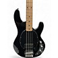Used Sterling by Music Man Sting Ray 4 String Black Electric Bass Guitar