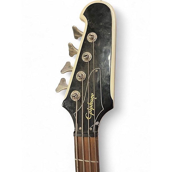 Used Epiphone thunderbird le Classic White Electric Bass Guitar