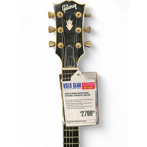 Used Gibson Super Dove Natural Acoustic Guitar