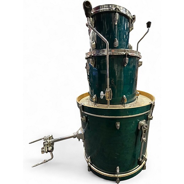 Used Tama 3 Piece Superstar Classic Trans Blue Drum Kit