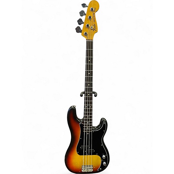Used Fender Vintage 1977 Precision Bass 3 Tone Sunburst Electric Bass Guitar