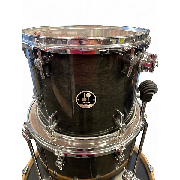 Used SONOR 3 Piece Arena  Black Drum Kit