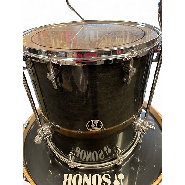 Used SONOR 3 Piece Arena  Black Drum Kit