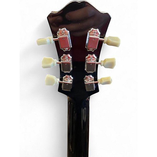 Used Eastman T-486 Black Hollow Body Electric Guitar