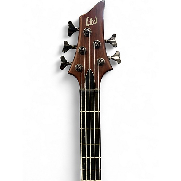 Used ESP LTD D-5 Walnut Electric Bass Guitar