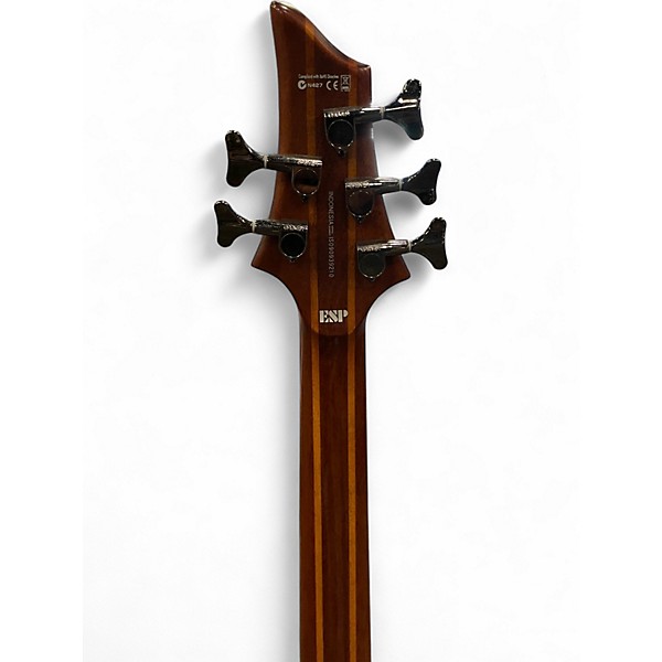 Used ESP LTD D-5 Walnut Electric Bass Guitar
