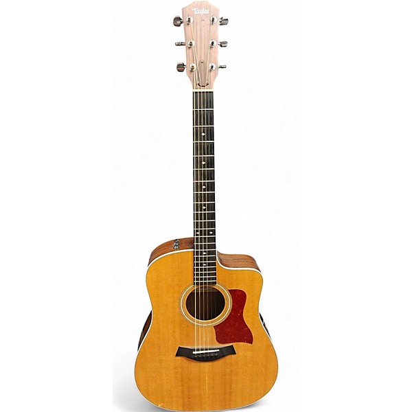 Used Taylor 210ce Deluxe Natural Acoustic Electric Guitar