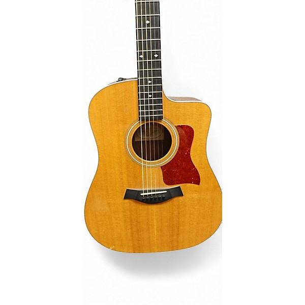 Used Taylor 210ce Deluxe Natural Acoustic Electric Guitar